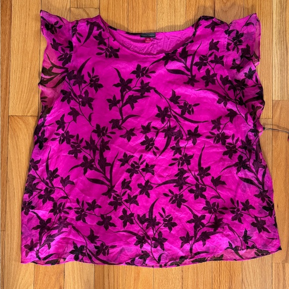 Vince Camuto Fuchsia and Black Blouse - Picture 4 of 6
